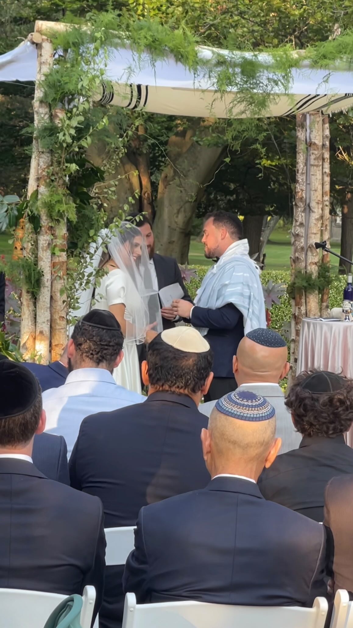 Outdoor wedding ceremony - custom engagement rings for your special day