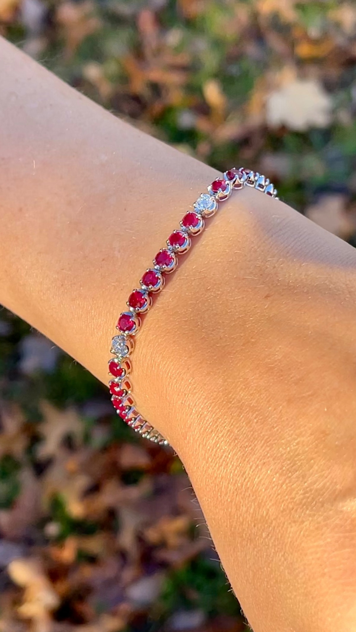 Pink and purple gemstone bracelet - colorful custom bracelet design