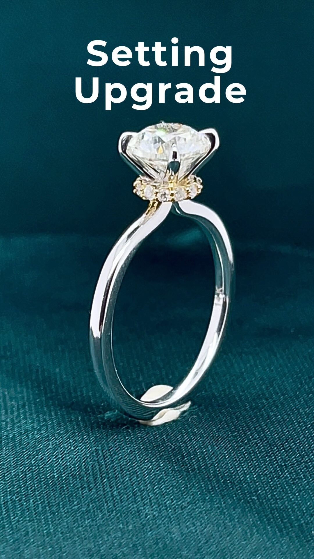 Engagement ring setting upgrade - new modern design