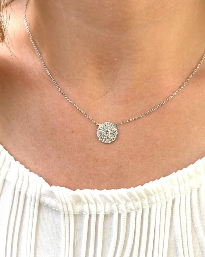 Solitaire diamond pendant necklace - delicate everyday jewelry
